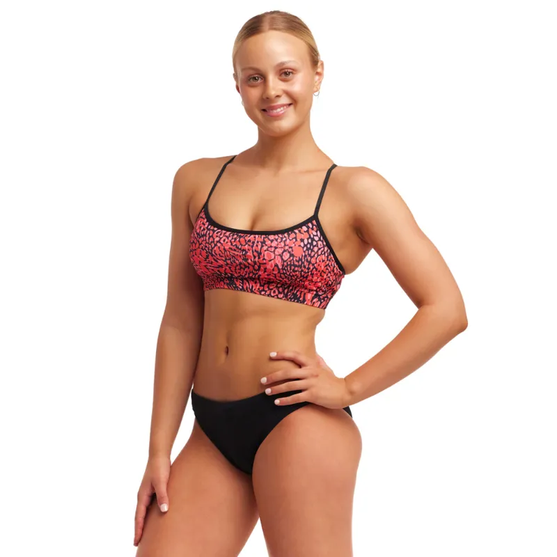 Funkita Ladies Swim Crop Top Spots Lots-1
